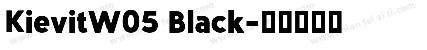 KievitW05 Black字体转换